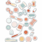 Sticker Notions de couture pour la fabrication de la viand (Devant)