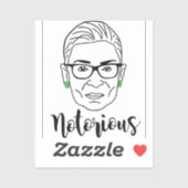 Sticker Notorious RBG Mug - Ruth Bader Ginsburg (Feuille)