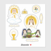 Sticker Notre-Dame de Fatima (Feuille)