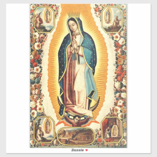 Sticker Notre-Dame de Guadalupe (Feuille)