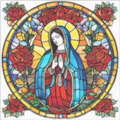 Sticker Notre-Dame de Guadalupe, Saint-Decal en verre tend (Devant)
