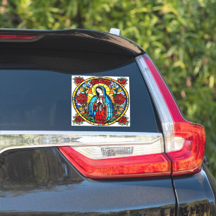 Sticker Notre-Dame de Guadalupe, Saint-Decal en verre tend