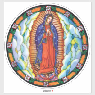 Sticker Notre Dame de Guadalupe Vibrant Couleur Vibrant Ve