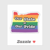 Sticker Notre état de notre fierté | Oregon (Feuille)