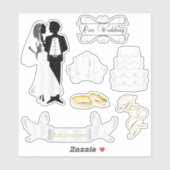 Sticker Notre Mariage - Kiss-Cut (Feuille)