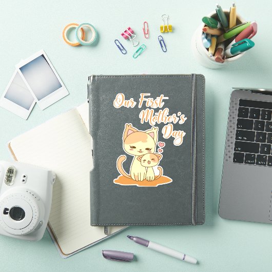 Sticker Notre premier jour de mère (Couverture iPad)