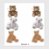Sticker Nounours (Feuille)