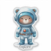 Sticker Nounours astronaute (Devant)