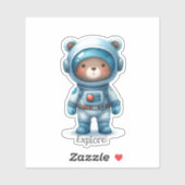 Sticker Nounours astronaute (Feuille)