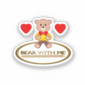 Sticker Nounours avec moi (Recto)