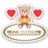 Sticker Nounours avec moi (Recto)