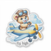 Sticker Nounours de l'aviation (Devant)