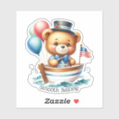 Sticker Nounours Marin (Feuille)