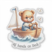 Sticker Nounours Marin (Devant)