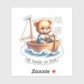 Sticker Nounours Marin (Feuille)