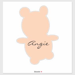 Sticker Nounours Ours Mignon de n'importe quelle couleur