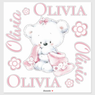Sticker Nounours, Pâquerettes et Moi