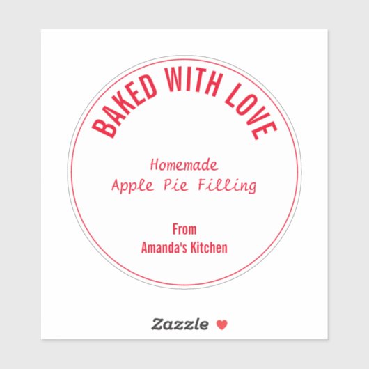 Sticker Nourriture maison Noël personnalisé Fête cadeau Fa (Feuille)