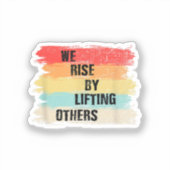 Sticker Nous Augmentons En Levant D'Autres Citations Motiv (Recto)