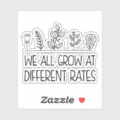 Sticker Nous Augmentons Tous À Des Taux Différents Enseign (Feuille)