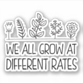 Sticker Nous Augmentons Tous À Des Taux Différents Enseign (Devant)