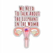 Sticker Nous Devons Parler De L'Éléphant Dans La Plage De (Devant)