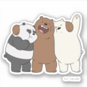 Sticker Nous, Groupe Ours Nus Hug (Devant)