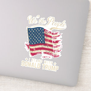 Sticker Nous le peuple je soutiens Donald Trump Vintage