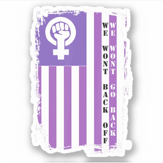 Sticker Nous ne retournerons pas Nous ne reculerons pas Re (Devant)