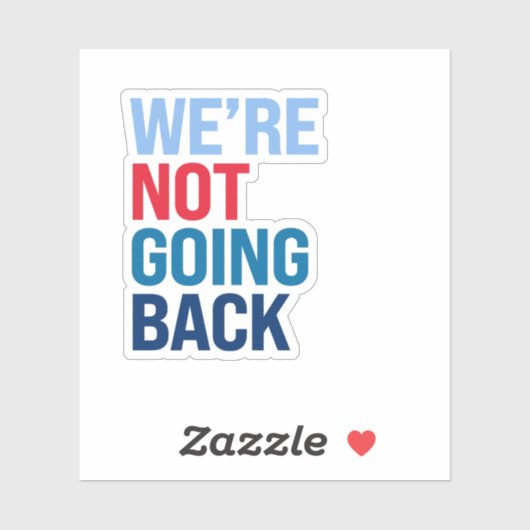 Sticker Nous ne reviendrons pas (Feuille)