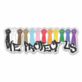 Sticker Nous nous protégeons (Devant)