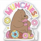 Sticker Nous Ours Nus - Grizz Donut Munchies! (Devant)