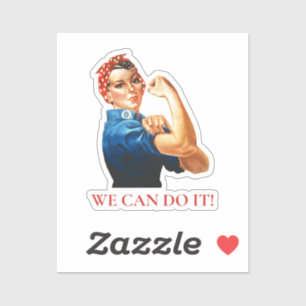 Sticker Nous Pouvons Le Faire Rosie Riveter Femmes 2ÈME GU