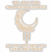 Sticker Nous sommes les petites filles des sorcières (Devant)