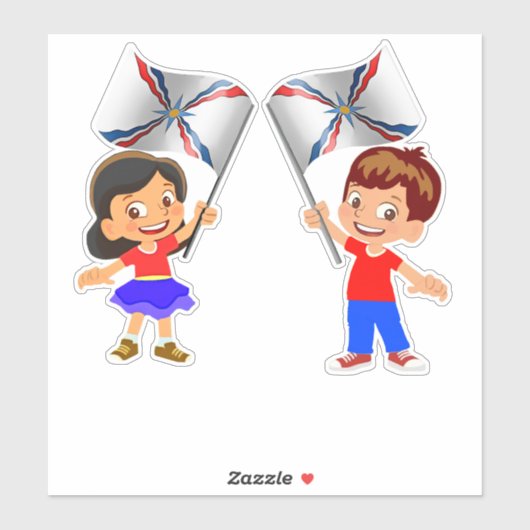 Sticker Nous sommes T-shirt Assyriens (Feuille)