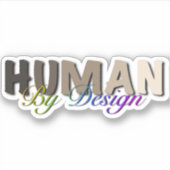 Sticker Nous sommes tous humains (Devant)