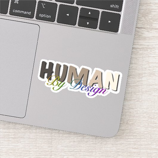 Sticker Nous sommes tous humains (Détail)