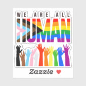 Sticker Nous sommes tous humains (Feuille)