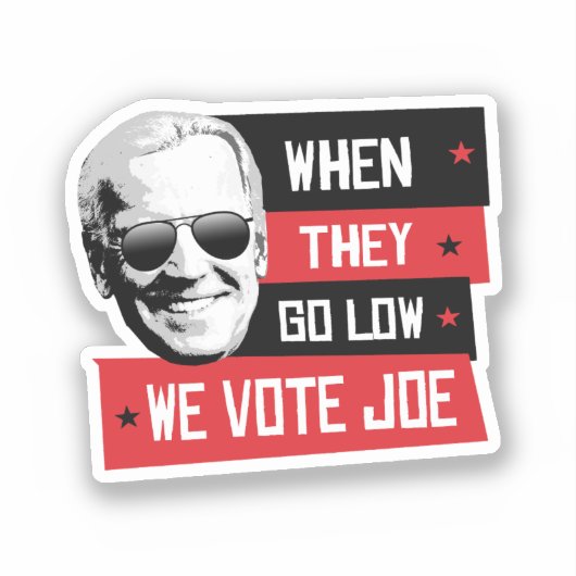 Sticker Nous votons Joe (Recto)