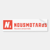 Sticker Nousmotards Rectangle (Devant)