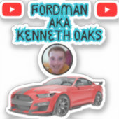 Sticker Nouveau Fordman AKA Kenneth Oaks Design (Recto)