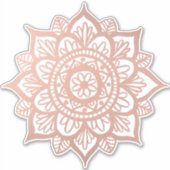 Sticker Nouveau Mandala Rose Gold (Devant)