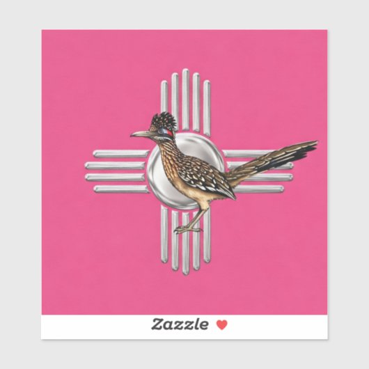 Sticker Nouveau Mexique rose (Feuille)