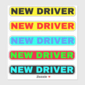 Sticker Nouveau texte de pilote - Nouveau pilote simple (Feuille)