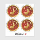 Sticker Nouvel An chinois 2023 Année du lapin (Modifier le (Feuille)