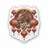 Sticker nouvel an chinois 2024 (Recto)