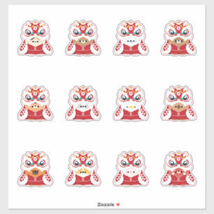 Sticker Nouvel An lunaire - Danse Lion