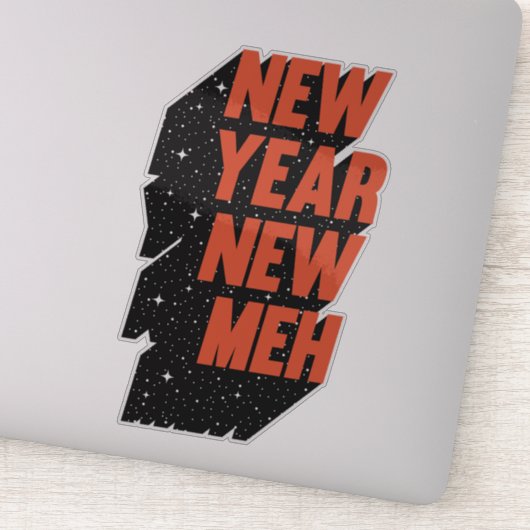 Sticker Nouvel An Meh (Détail)