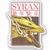 Sticker Nouvel An Syrax | 新 年 乐 快 (Devant)