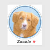 Sticker Nouvelle-Écosse Peinture de chien pour l'essayeur  (Feuille)
